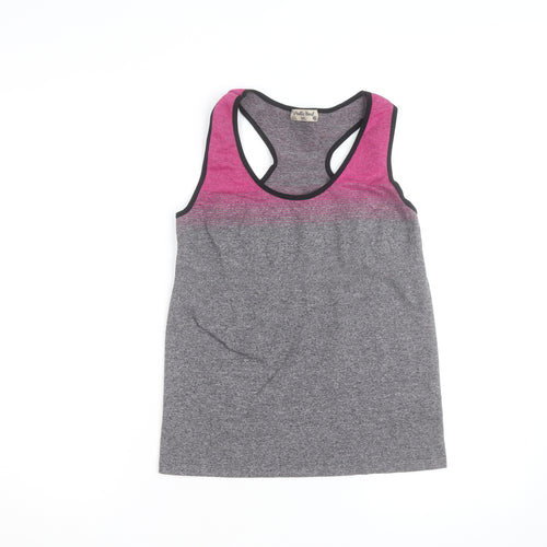 Poetic Soul Womens Multicoloured Racerback Tank Top M Polyester Stretch