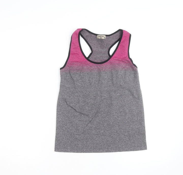 Poetic Soul Womens Multicoloured Racerback Tank Top M Polyester Stretch