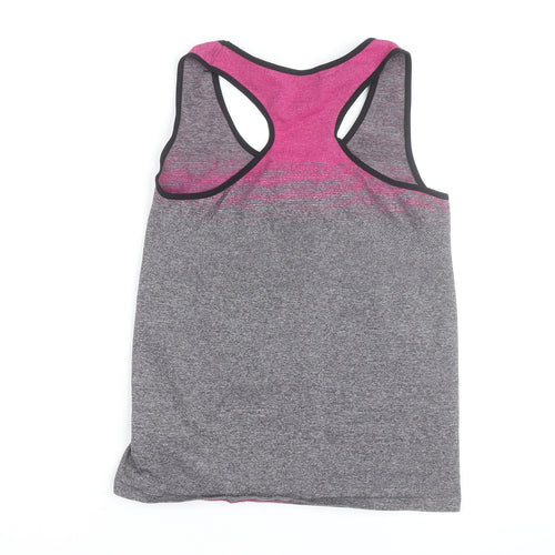 Poetic Soul Womens Multicoloured Racerback Tank Top M Polyester Stretch