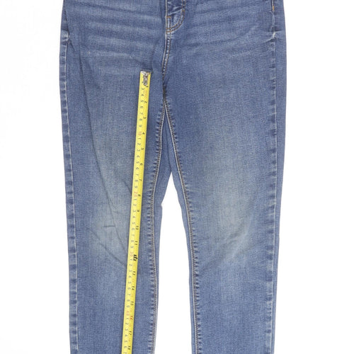 Primark Women Blue Skinny Stretch Denim Jeans Size 10