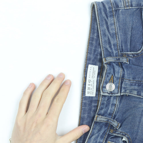 Primark Women Blue Skinny Stretch Denim Jeans Size 10