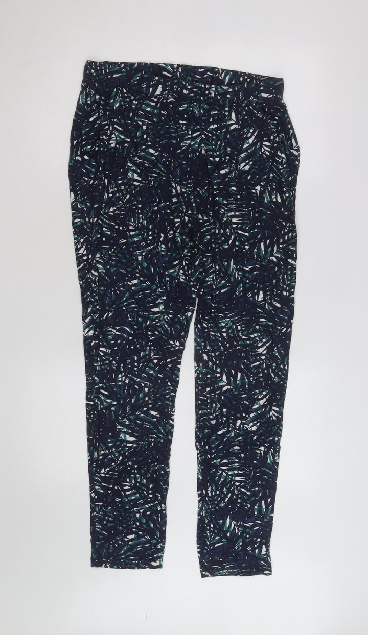 Marks and Spencer Women’s Multicoloured Leaf Print Jersey Leggings L