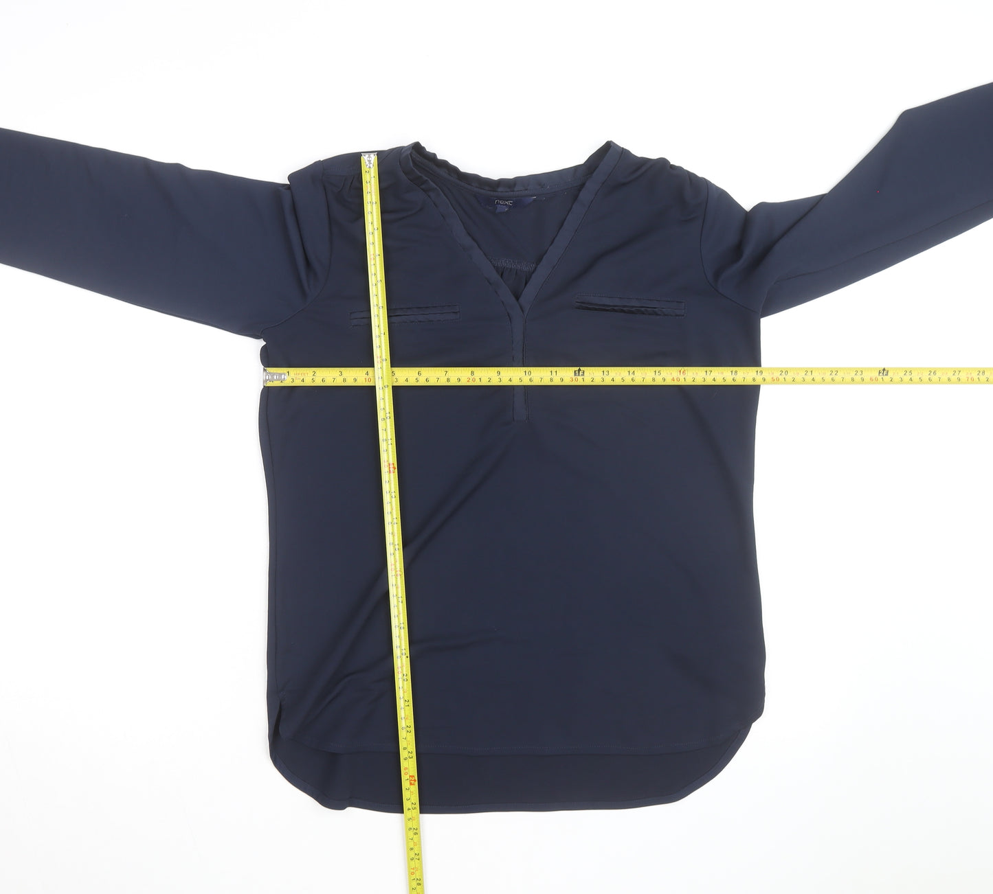 Next Women's Blue Long Sleeve Tunic Blouse Size 10