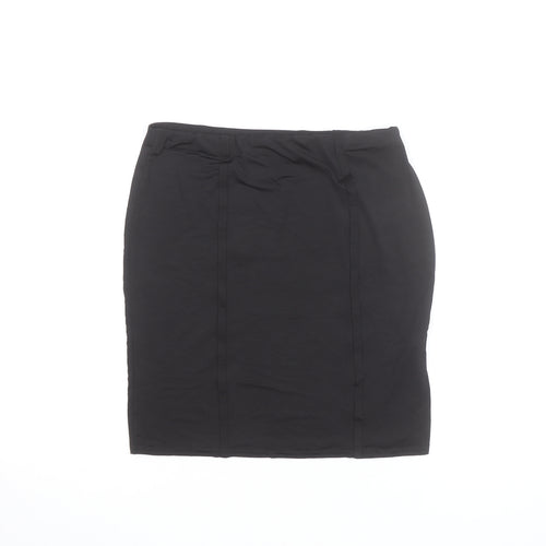 PrettyLittleThing Women Black Size 12 Straight Pencil Skirt
