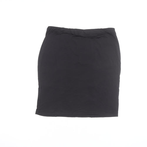 PrettyLittleThing Women Black Size 12 Straight Pencil Skirt