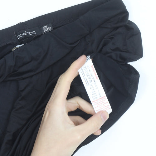Boohoo Women Black Size 10 High Waist Pencil Skirt