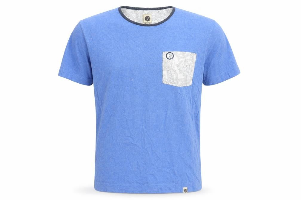 Pepe Jeans Men's Blue Crew Neck Cotton T-Shirt Size S