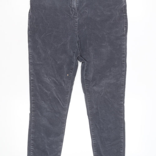 George Women Grey Corduroy Skinny Jeans Size 14 Mid Rise