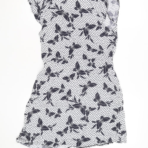 Dorothy Perkins Women’s White Floral Bodycon Dress Size 12