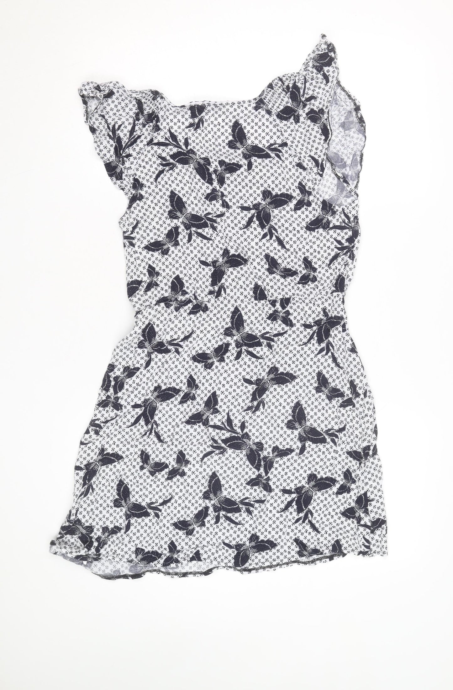 Dorothy Perkins Women’s White Floral Bodycon Dress Size 12