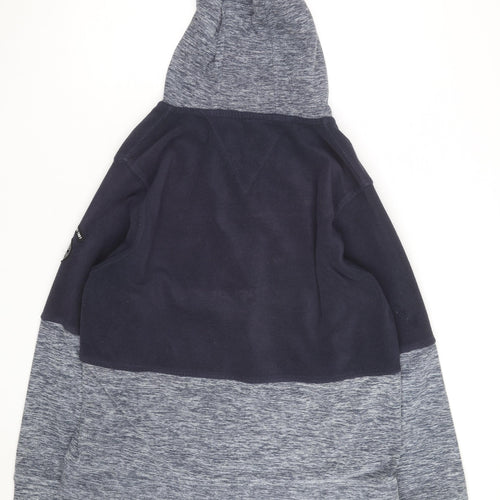 Regatta Mens Blue Full Zip Fleece Hoodie Size L Outdoor Layer