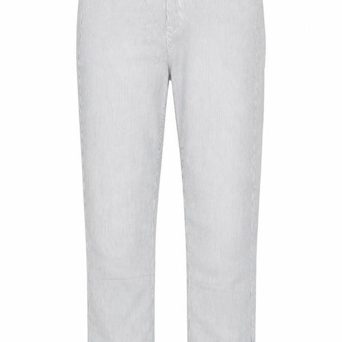Marks and Spencer Women Blue Striped Chino Trousers Size 10