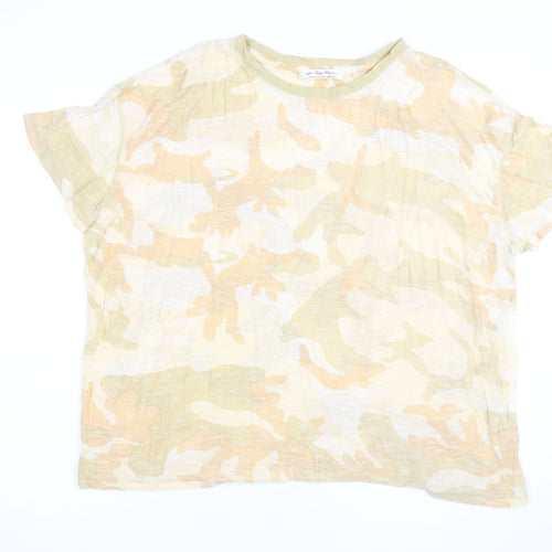 We The Free Womens Multicoloured Camouflage T-Shirt Medium