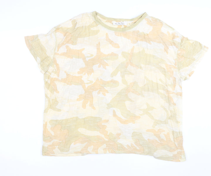 We The Free Womens Multicoloured Camouflage T-Shirt Medium