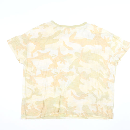 We The Free Womens Multicoloured Camouflage T-Shirt Medium