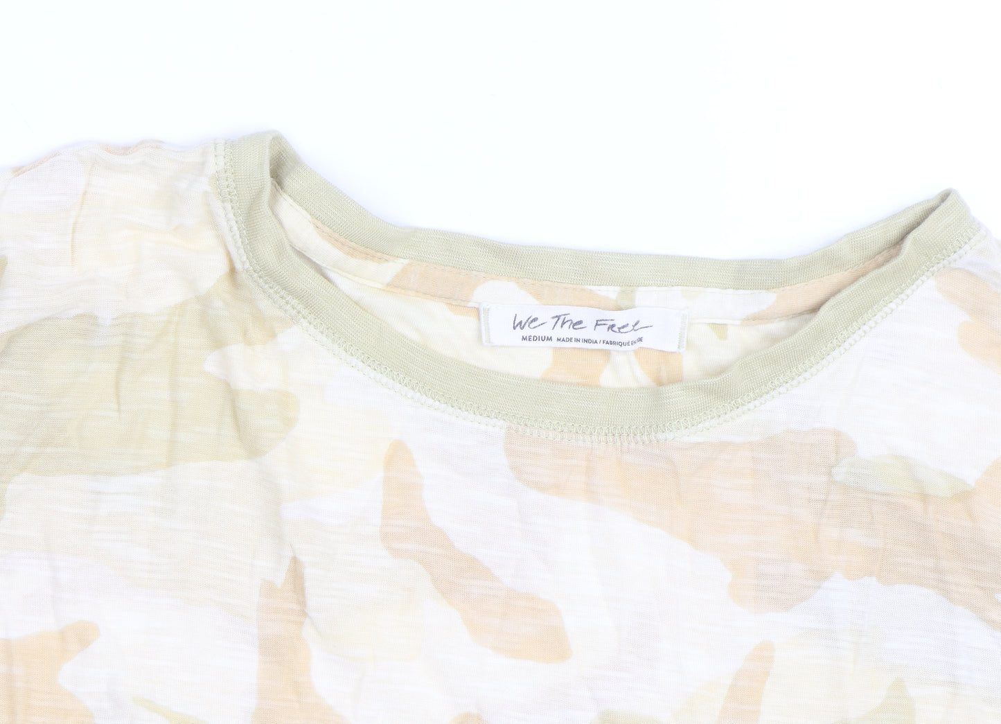We The Free Womens Multicoloured Camouflage T-Shirt Medium