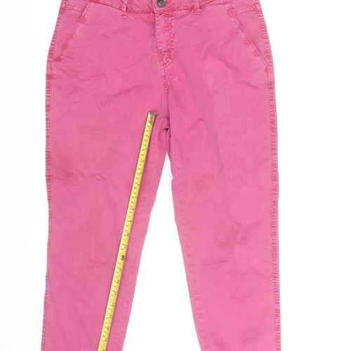 Matalan Papaya Women’s Pink Cotton Chino Trousers Size 10R