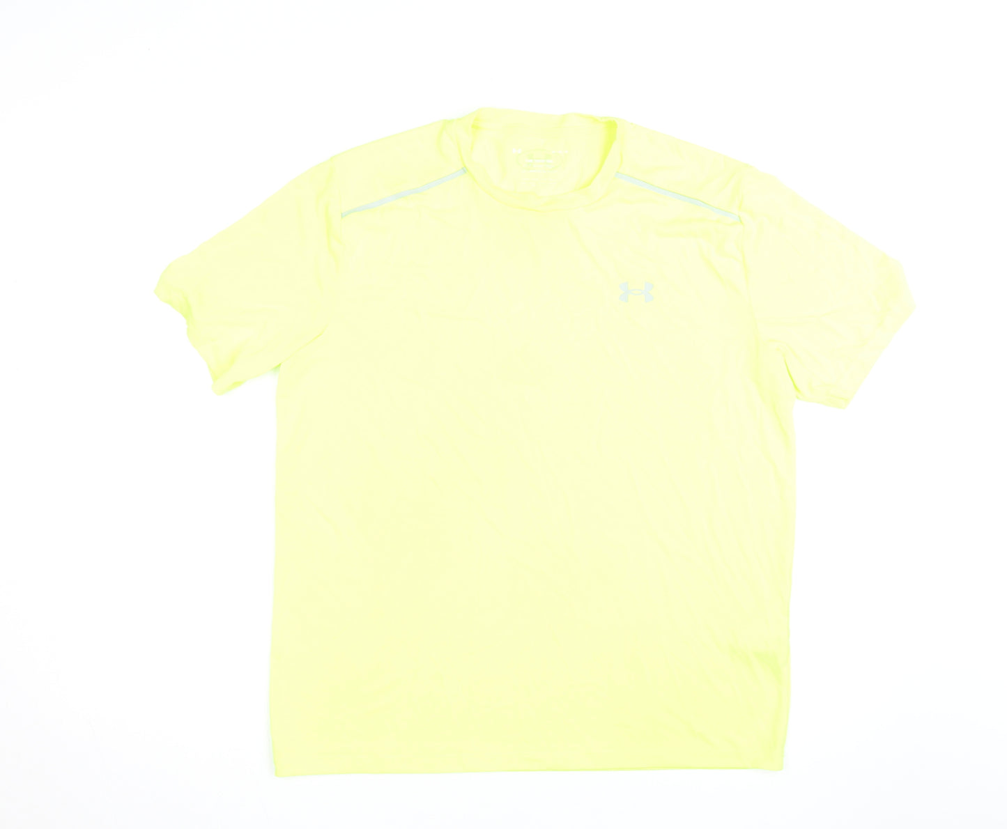 Under Armour Men's Yellow Athletic Short Sleeve Tech T-Shirt M
