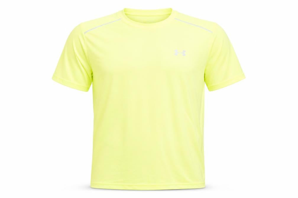 Under Armour Men's Yellow Athletic Short Sleeve Tech T-Shirt M