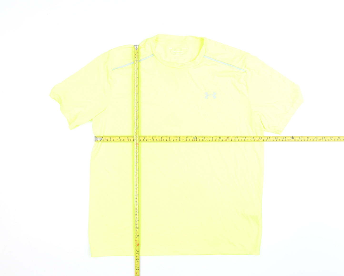 Under Armour Men's Yellow Athletic Short Sleeve Tech T-Shirt M