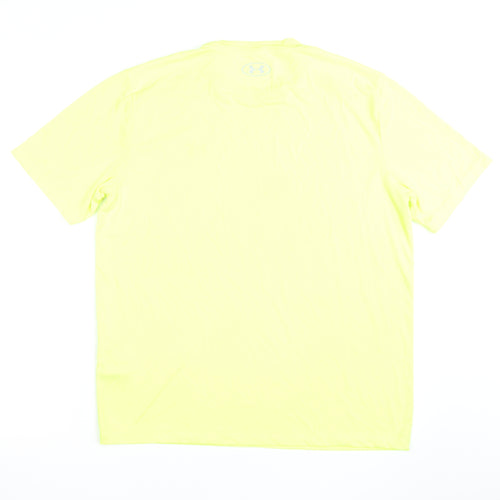 Under Armour Men's Yellow Athletic Short Sleeve Tech T-Shirt M