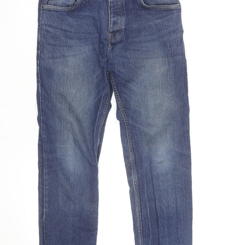 Bench Men's Blue Straight Fit Denim Jeans 34W 32L Classic Style