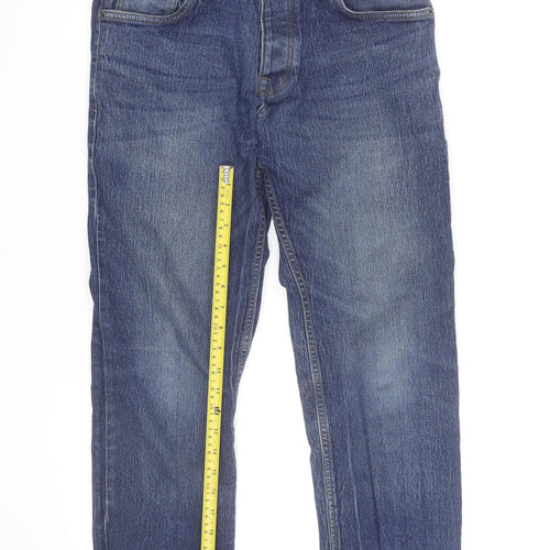 Bench Men's Blue Straight Fit Denim Jeans 34W 32L Classic Style