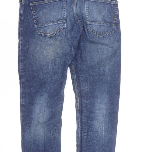 Bench Men's Blue Straight Fit Denim Jeans 34W 32L Classic Style