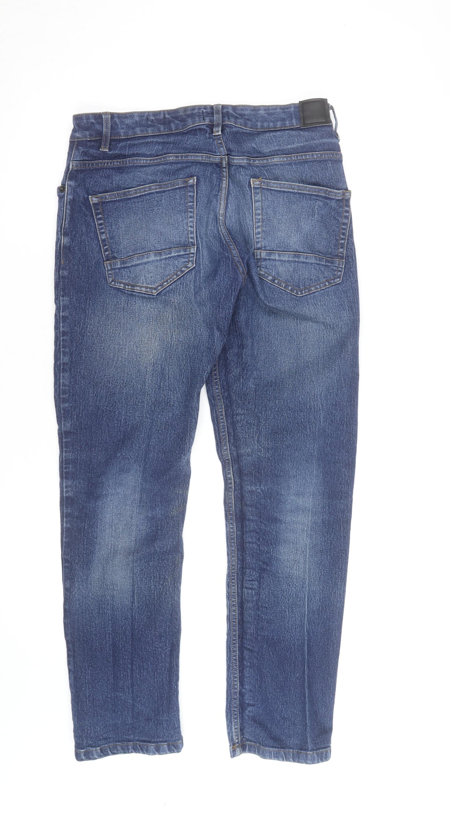 Bench Men's Blue Straight Fit Denim Jeans 34W 32L Classic Style
