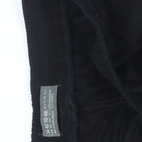 Primark Women’s Black Jogger Trousers Size 14 Cotton Blend