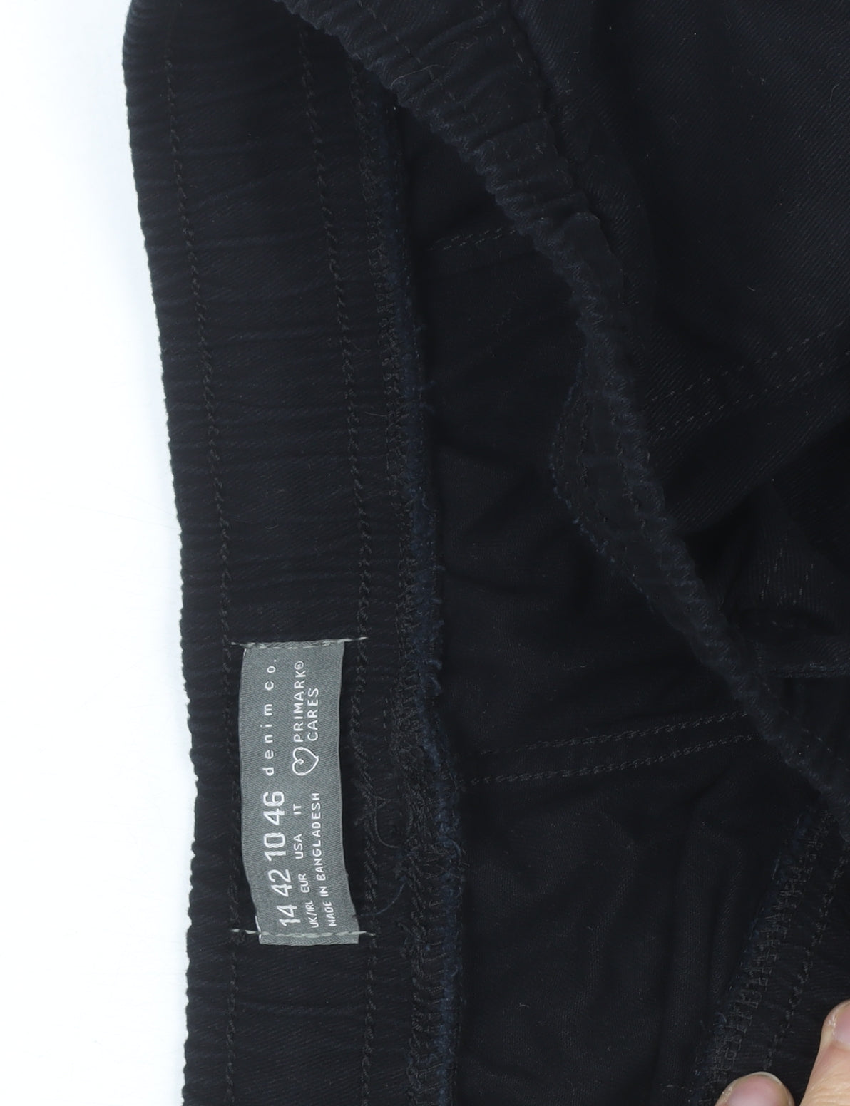 Primark Women’s Black Jogger Trousers Size 14 Cotton Blend