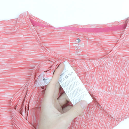 Regatta Womens Pink Short Sleeve Activewear T-Shirt Size 14