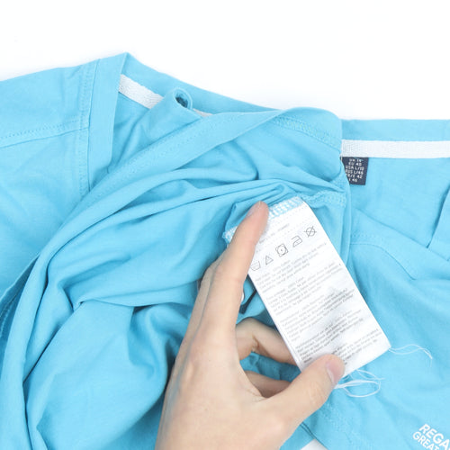Regatta Women's Blue Cotton Crew Neck T-Shirt Size 12