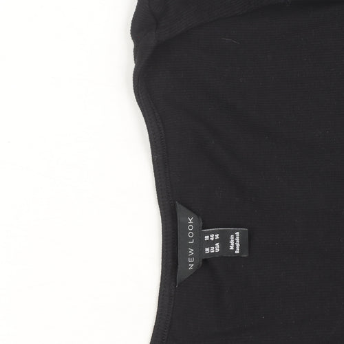 New Look Women’s Black Bodycon Knee Length Dress Size 18