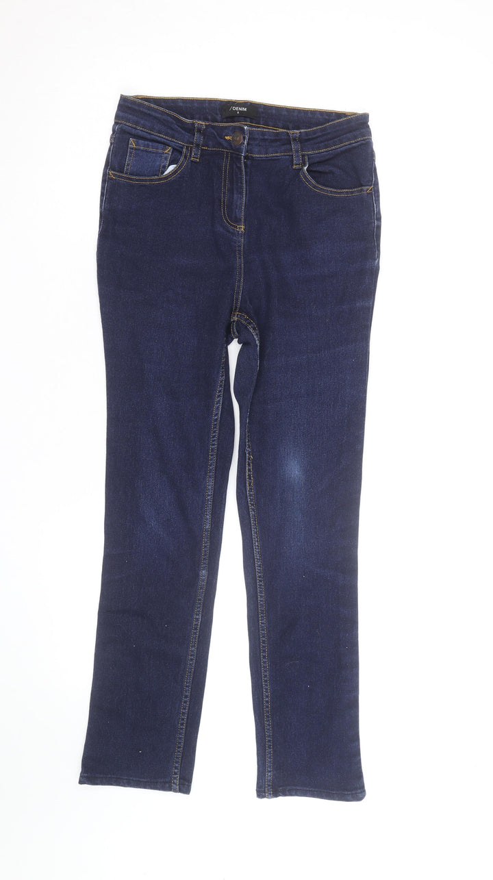 /Denim Women’s Blue Straight Jeans Size 8 Mid Rise Stretch