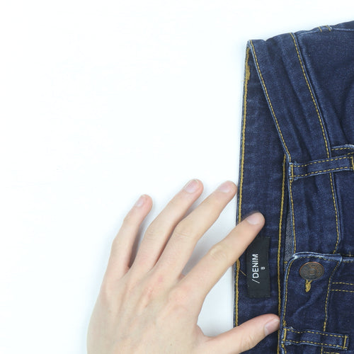 /Denim Women’s Blue Straight Jeans Size 8 Mid Rise Stretch