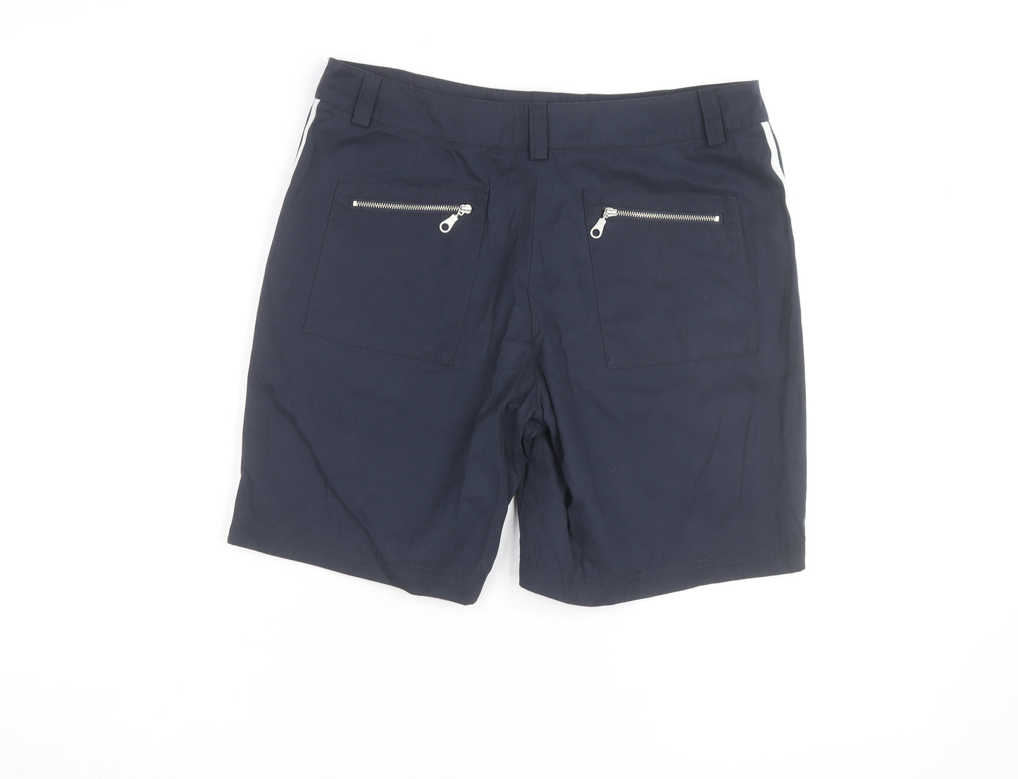 Maine New England Women's Blue Size 10 Chino Shorts with Zip Pockets