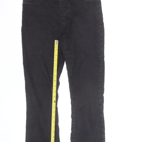 Marks and Spencer Women Black Bootcut Jeans Size 10 Stretch Denim