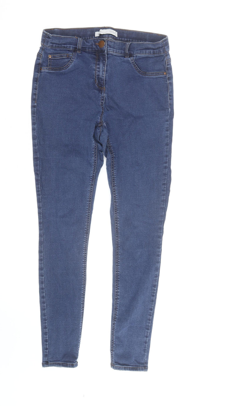 George Women's Blue Skinny Denim Jeans Size 14-16 Stretch Fit