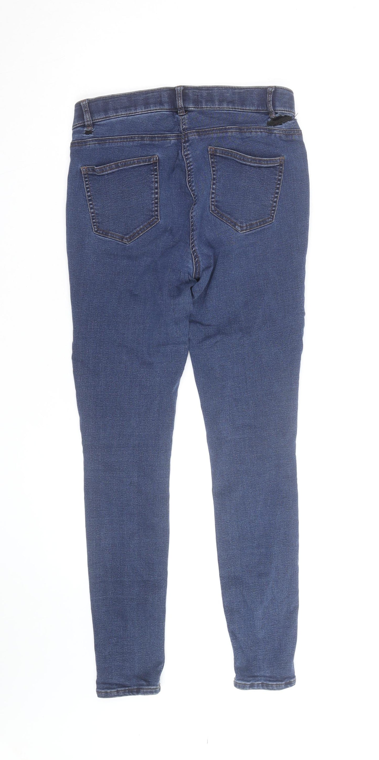 George Women's Blue Skinny Denim Jeans Size 14-16 Stretch Fit