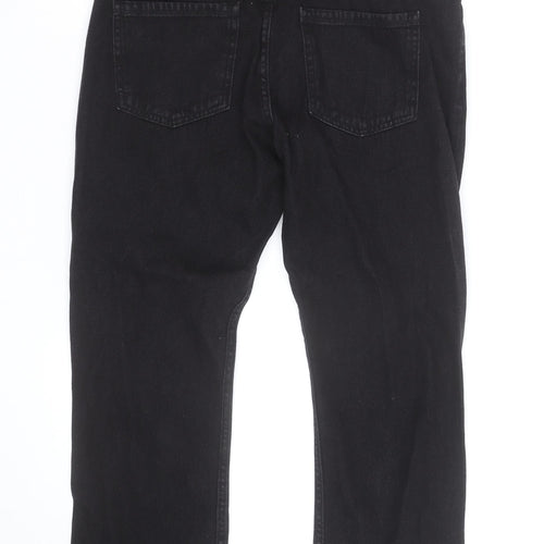 Denim Co. Men's Black Straight Leg Jeans W34 L30 Cotton Blend