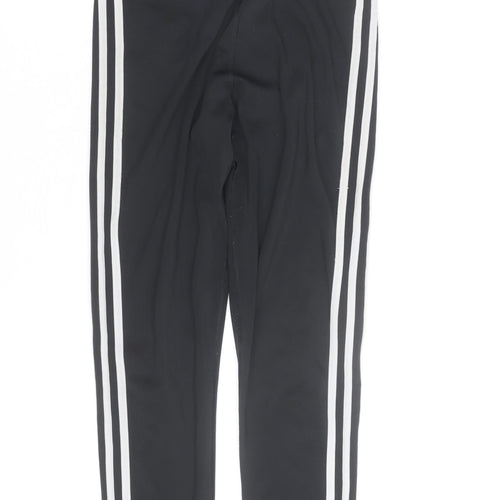 Adidas Women Black Aeroready Leggings M Side Stripe Activewear