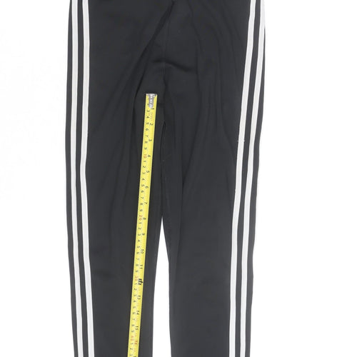 Adidas Women Black Aeroready Leggings M Side Stripe Activewear