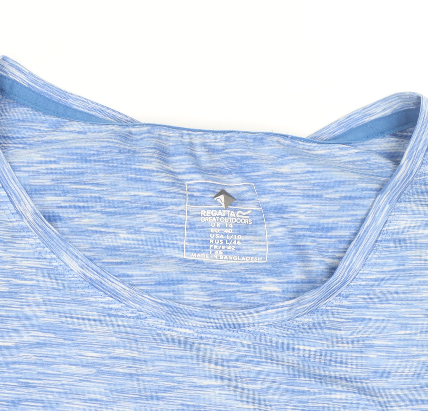 Regatta Women's Blue Short Sleeve Active T-Shirt Size 10