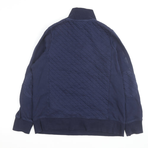 Joules Women's Blue Quilted Half Zip Casual Jacket UK 14