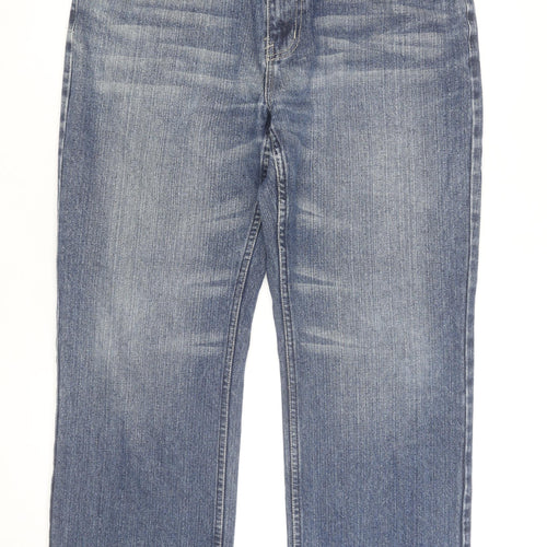Blue Harbour Men's Blue Straight Jeans 40in Waist Classic Denim