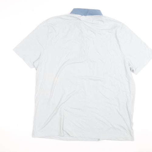 Original Penguin Men's Blue Classic Fit 2XL Cotton Polo Shirt
