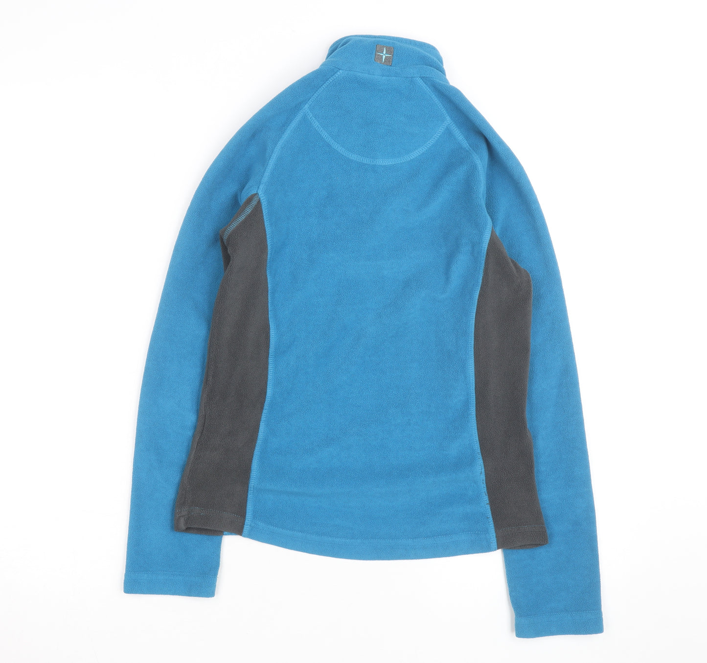 Mountain Warehouse Women Blue Fleece 1/2 Zip Pullover UK 6