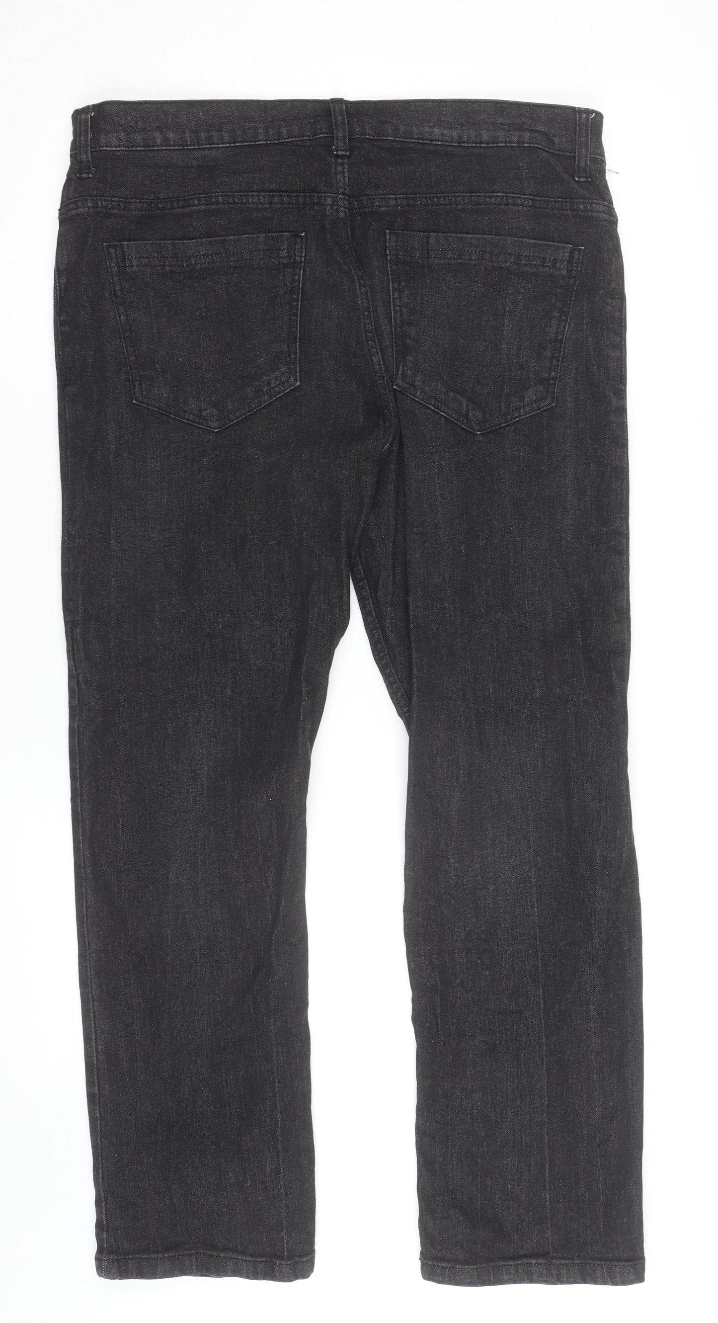 Denim & Co Men's Black Straight Fit Jeans W34 L30