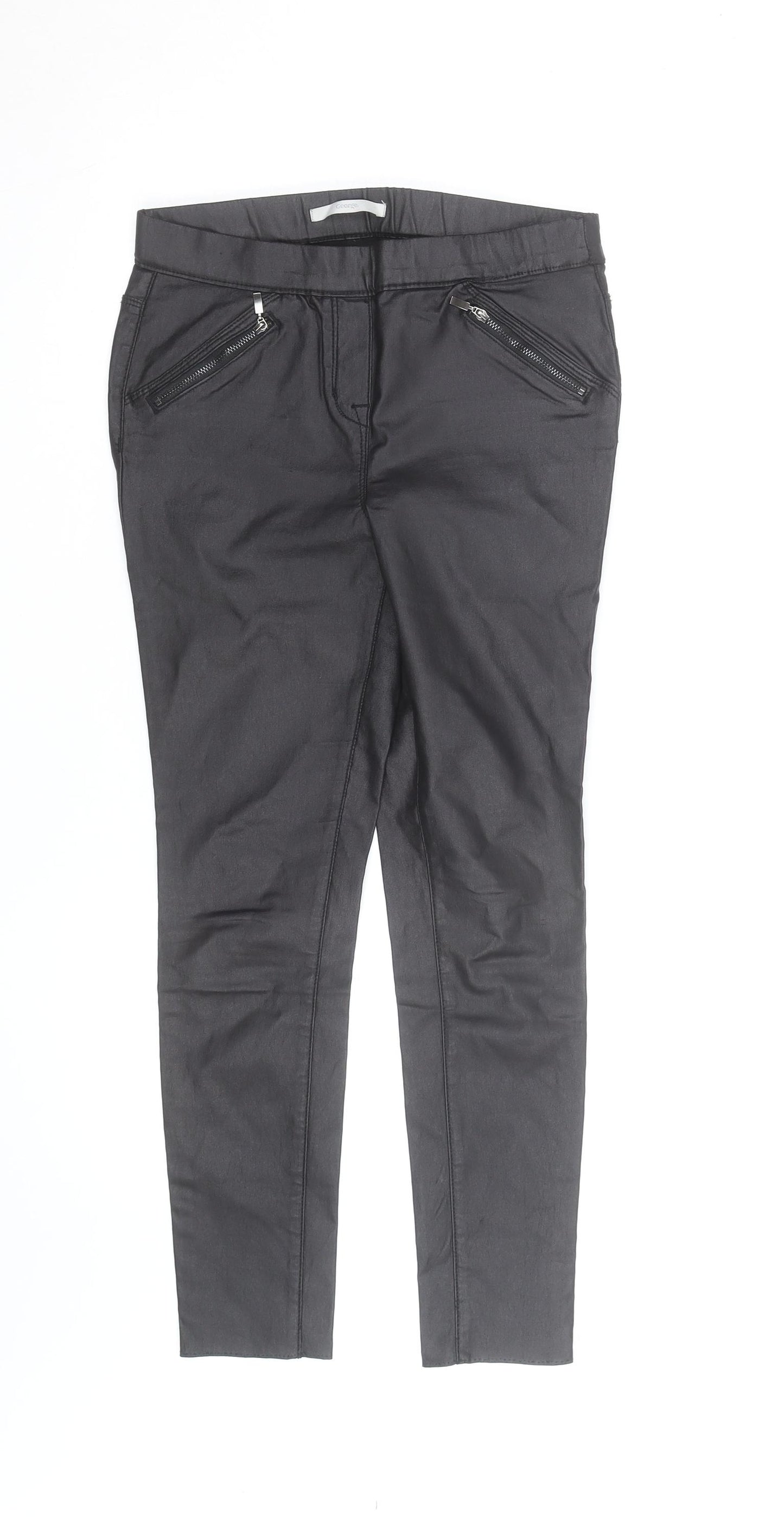George Women’s Black Slim Fit Jeggings Size 12 Stretch Cotton